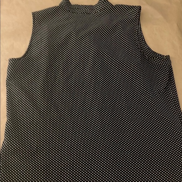Dex Black and White Polka Dot Tank Top - Picture 3 of 3